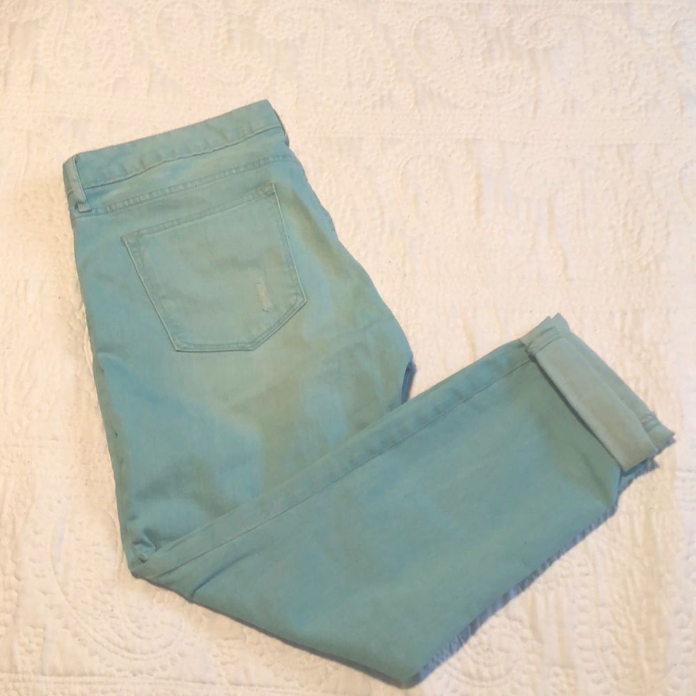 Gap Always Skinny Aqua Color Ankle Jeans, 31R